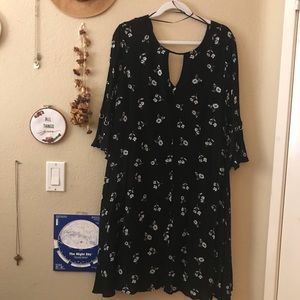 Black & White Floral Dress
